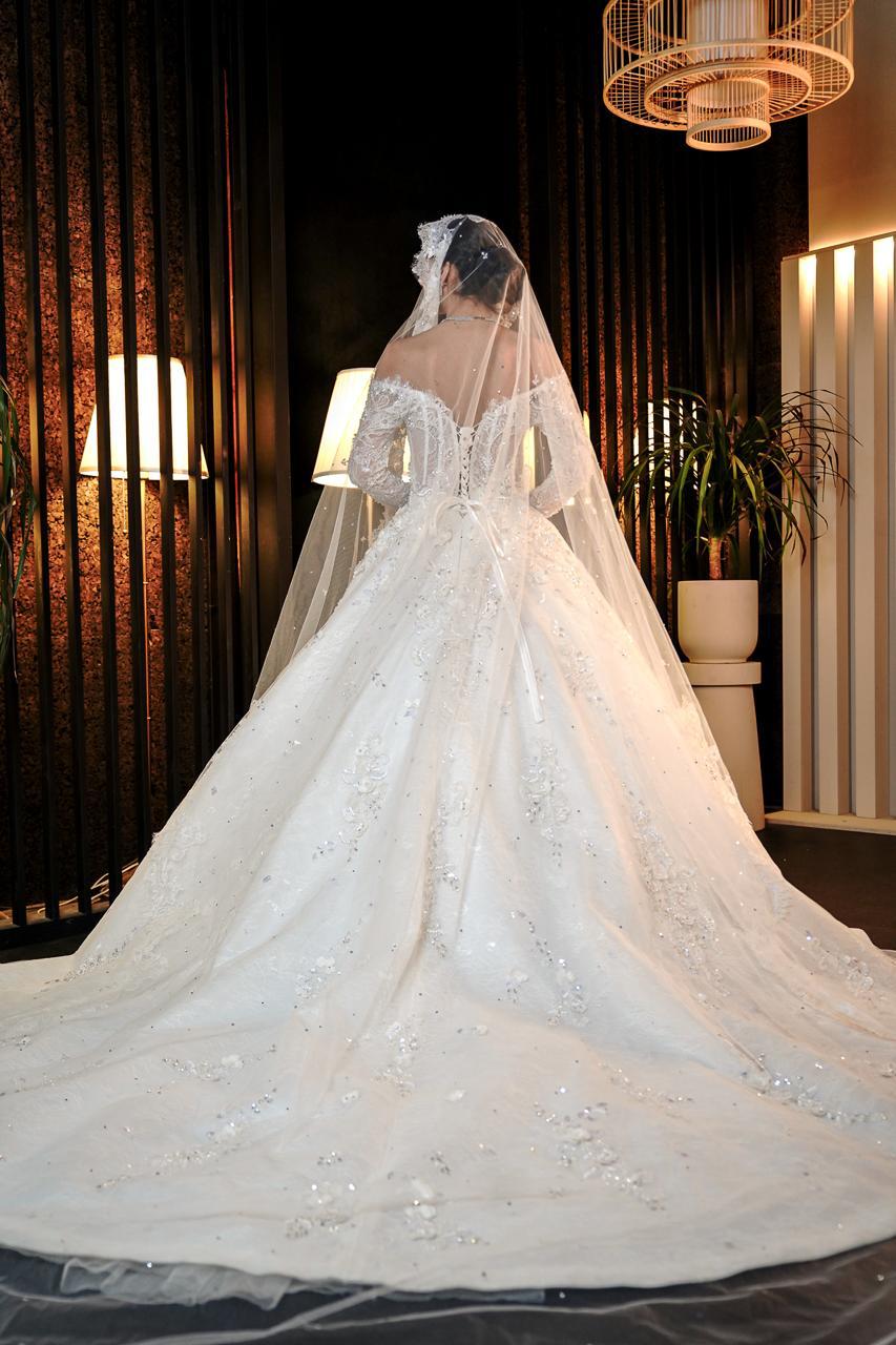 Seraphina Illusion Corset Lace & Crystal Royal Ballgown