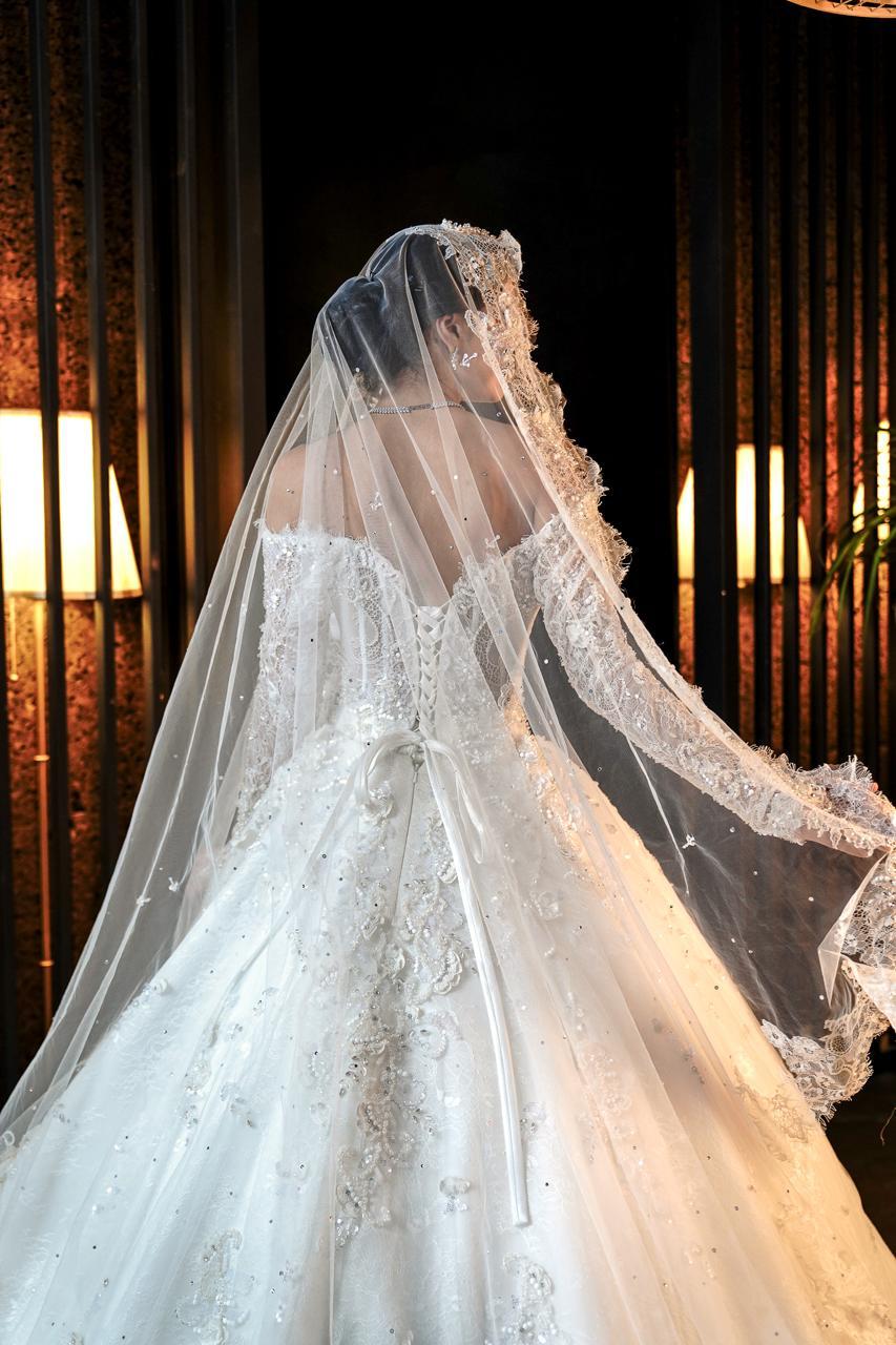 Seraphina Illusion Corset Lace & Crystal Royal Ballgown